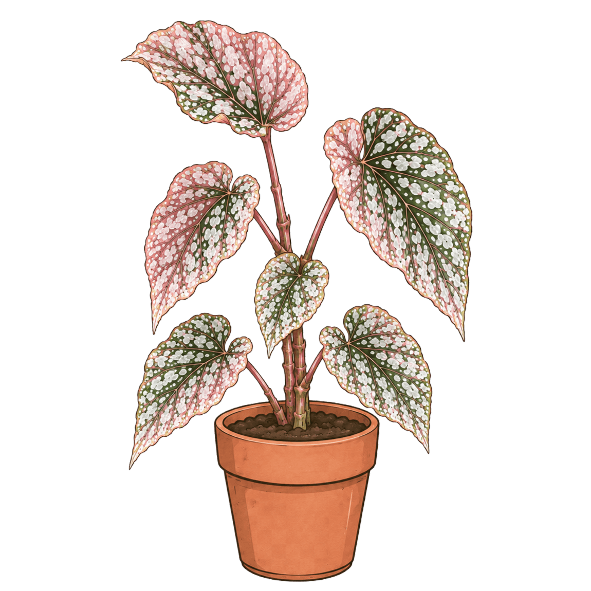 Begonia Snow Capped 'Variegated'