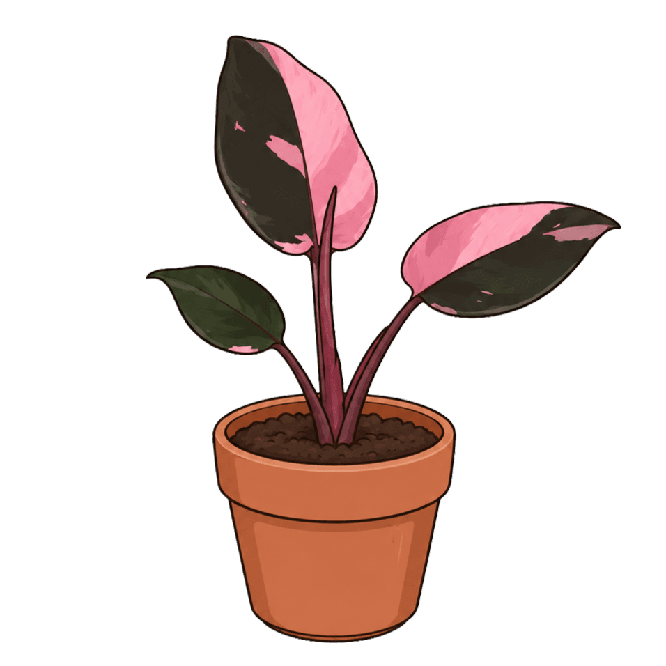 Philodendron erubescens 'Pink Princess'