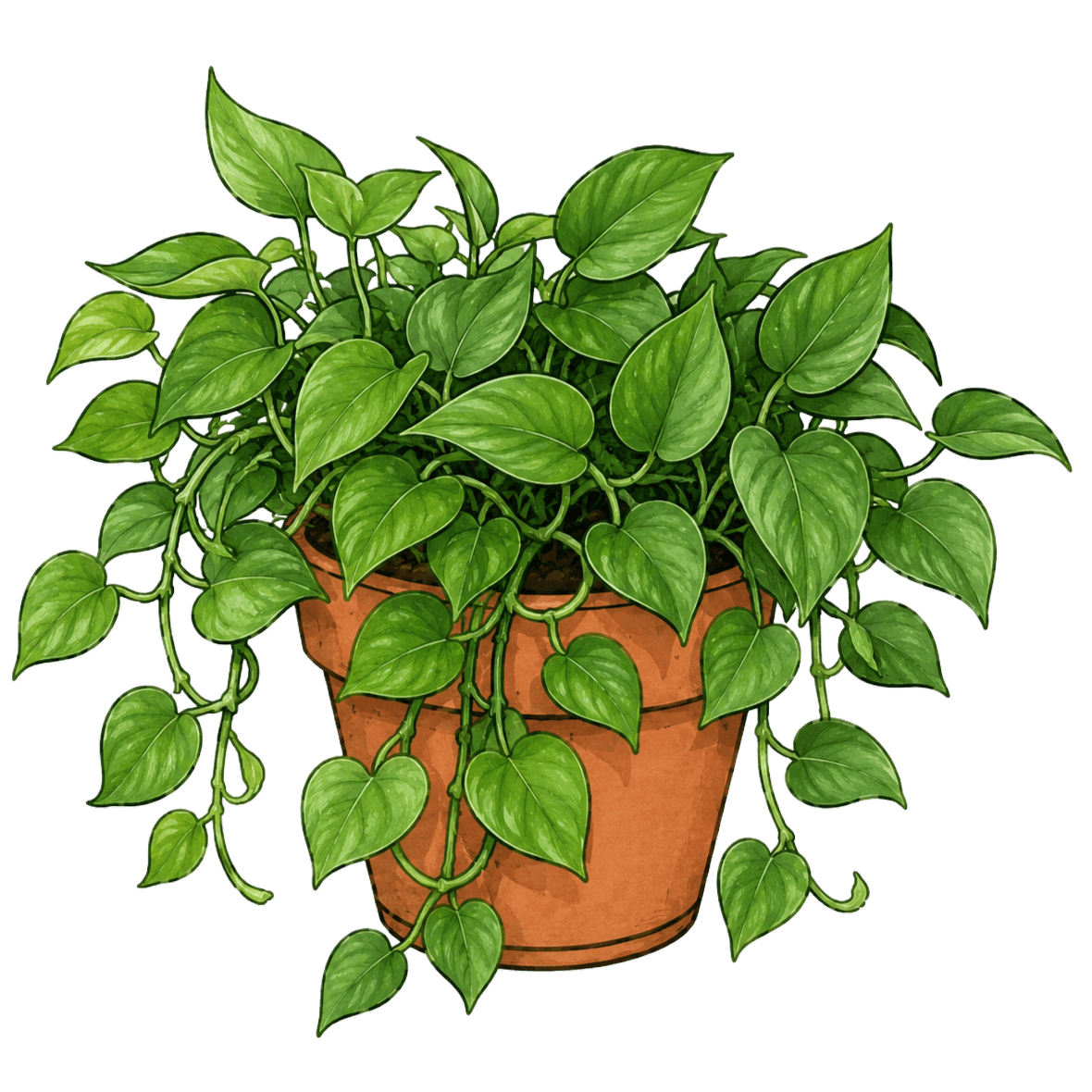 Epipremnum aureum 'Jade'