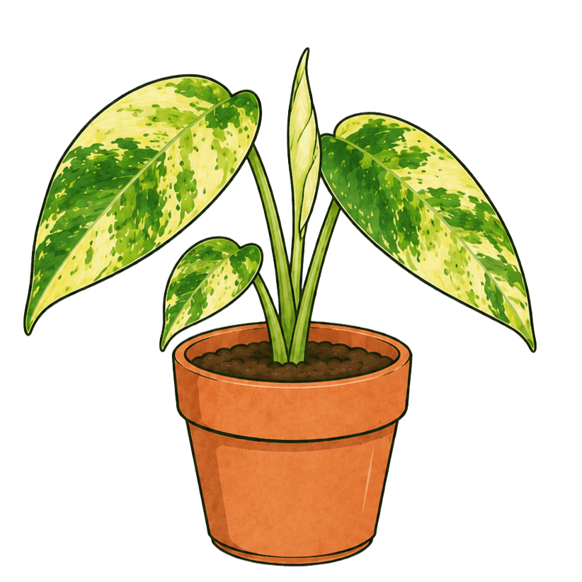 Philodendron Burle Marx 'Variegata'