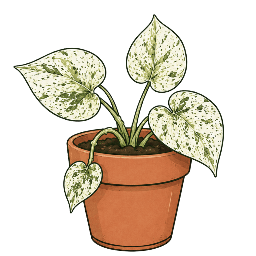 Epipremnum aureum 'Snow Queen'