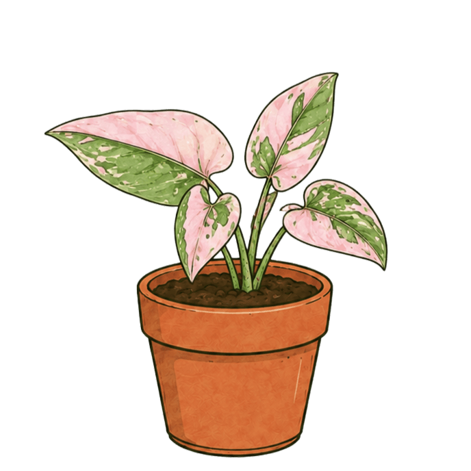 Syngonium podophyllum 'Pink Splash'